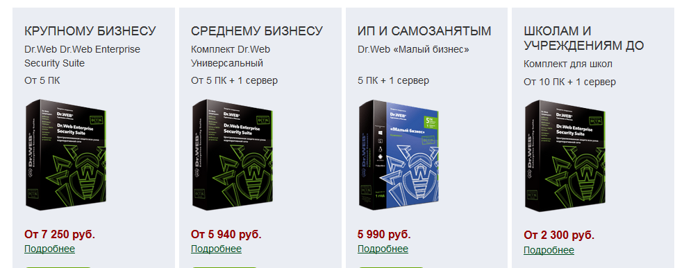 Продажа антивирусного программного обеспечения от ведущих разработчиков